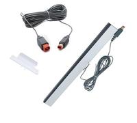 Sensor Bar filaire pour Nintendo Wii et Wii U + rallonge 3 mètres - Longueur totale 5,80 m avec rallonge - Capteur Infrarouge + Socle - Straße Game