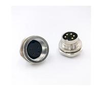 Sensor Connector M16 Socket Male&Female panel back 2 3 4 5 6 7 8Pin NWPNLXEA(Male Insert,6p)