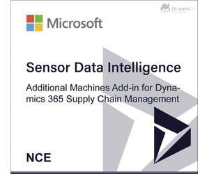 Sensor Data Intelligence Additional Machines Add-in for Dynamics 365 Supply Chain Management (NCE)