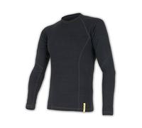 Sensor Merino DF Tee ls Haut Homme, Noir, L