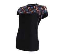 Sensor Merino Impress KR femme M noir/floral
