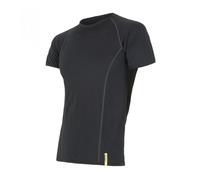 T-shirt thermique homme à manches courtes Sensor Merino Wool Active XL noir