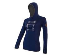 Sensor Tige en laine mérinos Kangourou pour femme M bleu profond/flèches