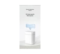 Sensor Trash Can Bathroom Anti Odor Automatic Trash Bin for Toilet White Electric Wastebasket 16L