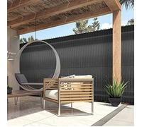 Sensoreve Kit de Lamelles Occultantes PVC pour Panneau Grillagé | Longueur 50 m + 100 Clips de Fixation | Brise-Vue Coloris Gris