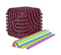 Sensory Activity Board, Silicone Cube Fidget Toy, 3.19x3.19x3.19 inches Pocket-Sized Calming Tool, Fine Motor Skills Enhancer, Portable Stress Relief, Ideal for Children, Kids, Teens, and Adults