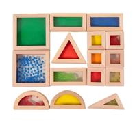 Sensory Blocks, Wooden Bricks, STEM Toy, Building Set, for Children