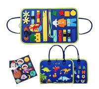 Sensory Board - Livre d'occupation préscolaire | Carnet de Travail préscolaire - Activités d'apprentissage en Feutre pour - Jouet éducatif à Motifs - Tableaux éducatifs avec compétences de Vie