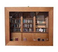 Sensory Bookshelf - Miniature Wood Bookcase Toy, Shake Fidget Educational Desktop Accessory Fun Interactive| Shaking Ornament with Smooth Movement Design for Home School Travel