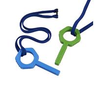 Sensory Direct Chewbuddy Pling Grab Lot de 2 jouets sensoriels à mâcher ou aide à la dentition | Pour enfants, adultes, autismes, TDAH, TDAH, SPD, moteur buccal ou anxiété | Bleu et vert