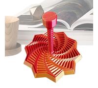 Sensory Fidget Toy - Printed Spiral Star Design, 3D Retractable Tactile Shape Movement, Stress-Relief Hand Focus Aid, Dynamic Interactive Motion for Office Classroom Home, Fidget Stars