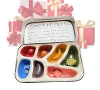Sensory Items Classroom - Handmade Sensory Sorting Box | Portable Calm Down Jar | Lightweight Travel B0x , Stress Relief Tool For Adults, People Who Struggle To Focus, Work Breaks, Quiet Evenings