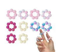 Sensory Massage Rings - Finger Stimulation Toys for Classroom Office Relaxation | Stainless Steel Textured Coil Accessories with Portable Design for Travel Home Stress Relief