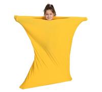 Sensory Owl Chaussette Corporelle Sensorielle Body Sock M 125 cm Jaune | Sac Sensoriel de Compression Corporelle. Pression Profonde pour Autisme, TDAH, Anxiété, Ergothérapie & Gymnastique