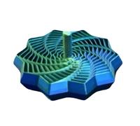 Sensory Spinner - Twisting Star Puzzle Toy, 3D Printed Desk Gadget with Rotating Spiral Structure Engaging Hand Activity Display Piece, Ideal for Concentration Breaks Study Travel Relaxation