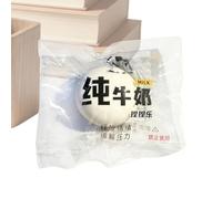 Sensory Squeeze Toy, Adorable Milk Carton Stress Reliever with Soft Foam Compression, Portable Calming Desk Accessory for Children Teenagers Grownups School Work Trips