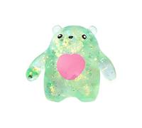 Sensory Squeeze Toy - Bear Shape Fidget Game, Clear Stretchy Stress Plaything with Bead Filled Core, Squishy Hand with Elastic Flexible Design, Toy Supplies, Calming Focus Object for Workplace Use