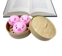 Sensory Squeeze Toy - Dumpling Shaped Fidget Figure for Stress Relief | Soft Squishy Animal Design with Easy Grip Texture, Fun Relaxation Toy for Boys Girls Students Adults Travel Classroom Car Dorm