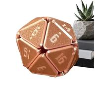 Sensory Toy, Adults Kids Desktop Gadget for Focus, Intricate 3D Printed Fidget Dice, Weighted Resin Material Construction, Decorative Desk Study Work Office Supply, Quiet Click Relief Tool