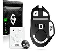 SensoryBoost Rush Lot de patins en verre compatibles avec Razer Basilisk V3 PRO - Ultra rapide et doux, poli, arrondi, robuste - Pieds de souris de rechange, patins (pas pour les tapis de souris en