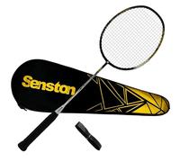 Senston Raquette Badminton Carbone Complet Unisexe débutants confirmés | Stable, t-joint intégré, grande zone frappe, design animal unique, entraînement compétition