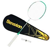 Senston Raquette Badminton Carbone Complet Unisexe débutants confirmés | Stable, t-joint intégré, grande zone frappe, design animal unique, entraînement compétition