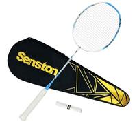 Senston Raquette Badminton Carbone Complet Unisexe débutants confirmés | Stable, t-joint intégré, grande zone frappe, design animal unique, entraînement compétition