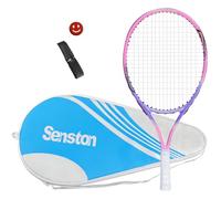 Senston Raquette de Tennis 19/23/25, Raquettes Tennis pour débutants | Une pièce, résistant chocs, protection rainure, inclus sac, overgrip, amortisseur
