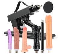 SENSUA Machine à Sexe Va et Vient Automatique avec 5 Godemichés, Barre d'Extension, Attachement à Ventouse, Jouets Sexuels Adultes pour Massage Vaginal Anal Masturbation, pour Femmes Hommes Couples