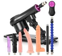 SENSUA Machine à Sexe Va et Vient avec 7 Godemichés et Télécommande Connecteur 3XLR Machine à Gode Jouets Sexuels Adultes pour Massage Anal Vaginal Masturbation pour Femmes Hommes Couples