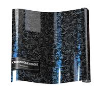 Sensylectra Film de Carbone Forgé,150x30cm Covering Voiture Forgé,Autocollant pour Voiture,Film Covering Carbone en Vinyle (Noir et Bleu Gradient)