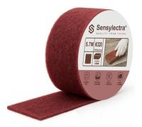 Sensylectra Ponçage Abrasive 5.7m x 100mm Grain 320,Eponge Poncage Abrasive,Rouleau de Papier Abrasif,Convient pour le Polissage, le Ponçage, le Nettoyage et le Dérouillage