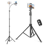 SENSYNE Trépied Stabilisateur de Téléphone, Perche à Selfie Extensible de 223,5 cm avec Télécommande Sans Fil et Support