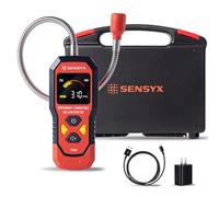 SENSYX Détecteur de fuite de gaz réfrigérant et combustible 2 en 1 rechargeable HVAC, renifleur de fréon halogène, détection de climatisation, détecteur de gaz automobile (SFD201 Détecteur de gaz