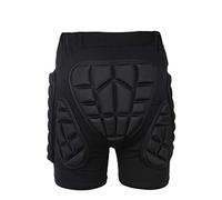 Sentao Short de Protection Hip Pad Pantalon de Protection Cyclisme Caleçon Rembourré Impact pour Patinage Snowboard Ski Roller Vélo Rugby (Noir, Asia XS)