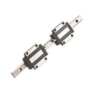 SenTECH Rail de Guidage Linéaire HSR15 Length Approx.2600mm/102.4inch Linear Pièces CNC + Bloc de Roulement Carré HSR15CA x 2 Pcs, pour Bricolage CNC Routeurs Tours Mills