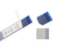 SenTECH TIG Électrodes en tungstène 2% de Lanthane, WL20 (Bleu), 1,6 mm x 150 mm de 10 pièces par paquet