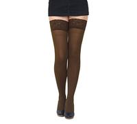 SENTELEGRI Bas collants colorés opaques en microfibre 40 deniers, tailles S-XXL, marron, XL