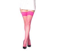Sentelegri Bas résille sexy avec haut en dentelle Tailles S, M, L, XL, Motif Amaranth, XL Grande taille