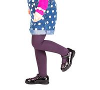 Sentelegri Collant uni opaque 40 deniers pour filles de 2 à 12 ans - 18 couleurs, violet, 5-6 ans