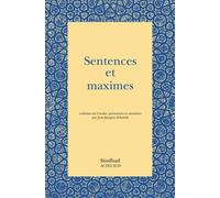 Sentences et maximes