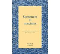 Sentences et maximes Anonyme (Auteur), Jean-Jacques Schmidt (Traduction)