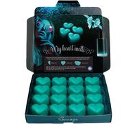 Senteur Sauvage Fondant Parfumé Pour Bruleur Fondant,16 X 5g Tartelette En Forme De Coeur,En Cire De Soja Vegan,Parfait Comme Parfum Maison,Cadeau Femme,Cadeau Cremaillere