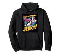 Sentez la Puissance de la Vache Jerky Superhero Design Sweat à Capuche