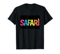 Sentez le frisson coloré avec ce motif amusant de safari T-Shirt