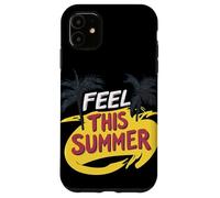 Sentez-vous cet été avec des couleurs fraîches et un costume de palmiers Coque pour iPhone 11