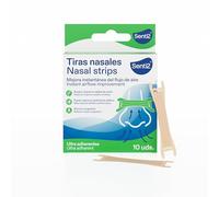 Senti2 Lot de 10 bandes nasales anti-ronflement, respiration optimale, sport, congestion, ultra adhérentes