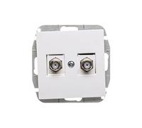 SENTIA 5901752639546 Lot de 2 prises TV type F-F