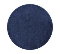 Sentidos Tapis de Bain Rond 67 cm - Bleu - Absorbant l'eau - pour Toilettes, Douche