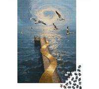 Sentier de mer en Spirale 1000 Pièces Carton Extra Épais Puzzle De Bricolage Amants De Famille Jeu De Famille Amusant Et Stimulant Belle Décoration 52x38cm/1000pcs